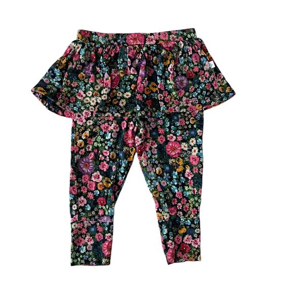 Posh Peanut Skirted Floral Leggings - Picture 1 of 7
